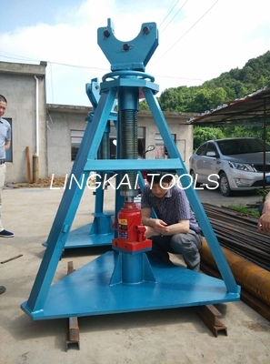 Βάση τυμπάνου καλωδίων βαρέως τύπου 50T Tower Erection Tools με υδραυλικό γρύλο για σύρμα απελευθέρωσης