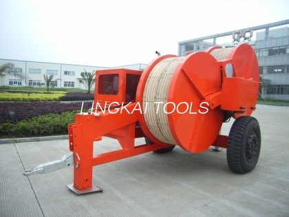 Εντατήρας σύρματος κινητήρα ντίζελ 4850kg Hydraulic Puller Tensioner Overhead Line