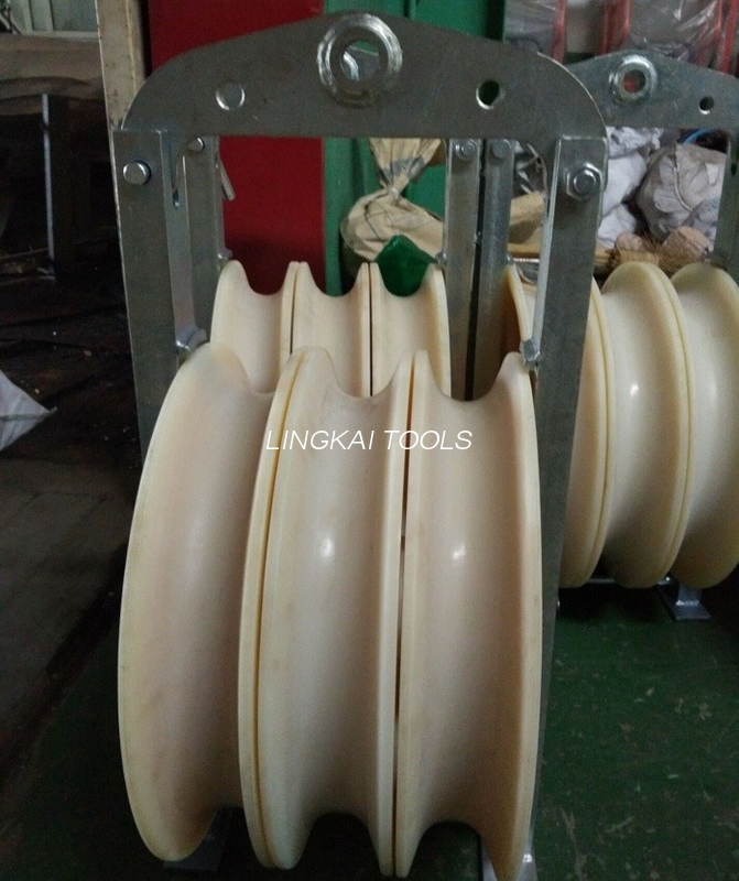 Dia 660mm Conductor Stringing Blocks / Stringing Equipment for Overhead Lines Power