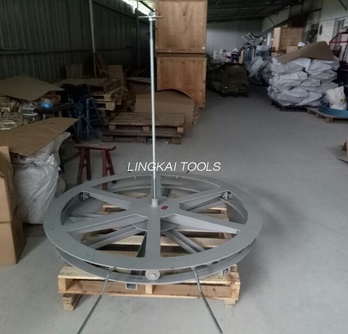 Stringing Construction Steel Cable Drum Stand 800mm Diamete 3000KN Ονομαστικό φορτίο