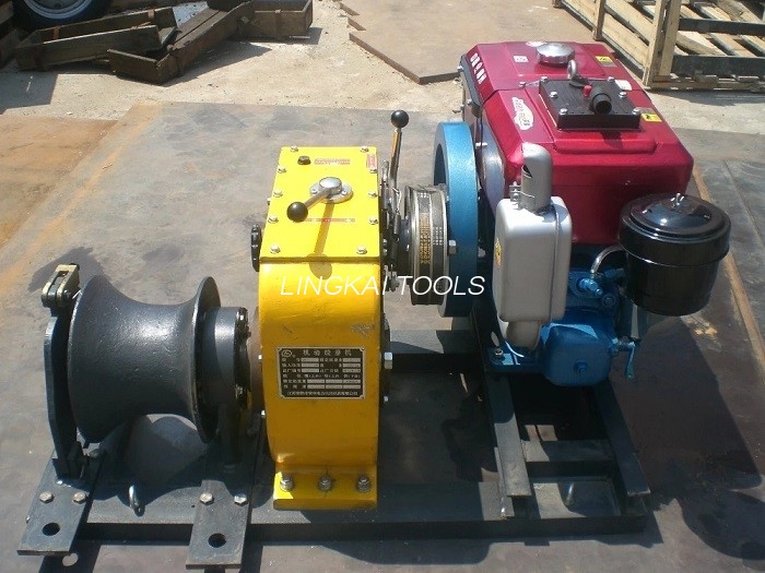 Ηλεκτρική Κατασκευή Diesel Cable Winch Hoist 80KN 8 Ton Εγκεκριμένο ISO