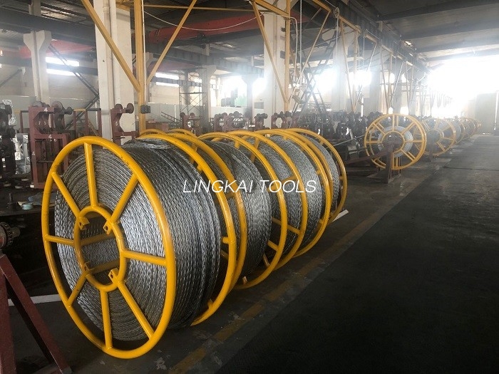 Χαλύβδινο συρματόσχοινο 20 mm για τρεις συσσωρευμένους αγωγούς Γραμμή μετάδοσης χορδών